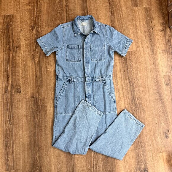 EVERLANE The Supersoft Jean Coverall Sz 8 - Picture 5 of 14